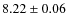 $8.22 \pm 0.06$