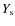 $Y_{{\rm s}}$