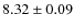 $8.32 \pm 0.09$