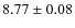 $8.77 \pm 0.08$