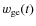 $w_{\rm ge}(t)$