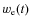 $w_{\rm e}(t)$