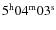 $\rm 5^h04^m03^s$
