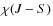 $\chi(J-S)$