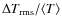 $\Delta T_{{\rm rms}}/\langle T \rangle$