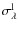 $\sigma^{{\rm l}}_{\lambda}$