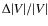 $\Delta\vert V\vert/\vert V\vert $