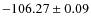 $ -106.27\pm0.09 $