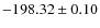 $ -198.32\pm0.10 $