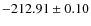 $ -212.91\pm0.10 $