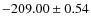 $ -209.00\pm0.54 $