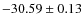 $ -30.59 \pm 0.13 $