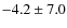 $ -4.2 \pm 7.0$