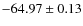 $ -64.97 \pm 0.13 $