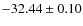 $ -32.44 \pm 0.10 $