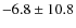 $ -6.8 \pm10.8$