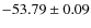 $ -53.79 \pm 0.09 $