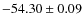 $ -54.30 \pm 0.09 $