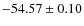 $ -54.57 \pm 0.10 $