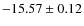 $ -15.57 \pm 0.12 $