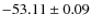 $ -53.11 \pm 0.09 $