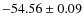$ -54.56 \pm 0.09 $