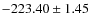 $ -223.40 \pm 1.45 $