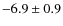 $ -6.9 \pm 0.9 $