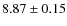 $ 8.87 \pm 0.15 $