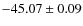 $ -45.07 \pm 0.09 $