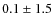 $ 0.1 \pm 1.5 $