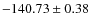 $ -140.73 \pm 0.38 $