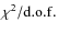 $\chi^2/{\rm d.o.f.}$