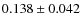 $0.138\pm0.042$
