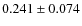 $0.241\pm0.074$