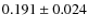 $0.191\pm0.024$