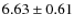 $6.63\pm0.61$