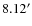 $8.12^{\prime}$