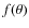 $f(\theta)$