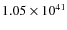 $1.05\times10^{41}$