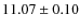 $11.07 \pm 0.10$