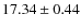 $17.34 \pm 0.44$