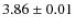 $3.86 \pm 0.01$