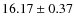$16.17 \pm 0.37$