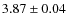 $3.87 \pm 0.04$