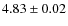 $4.83 \pm 0.02$