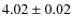 $4.02\pm0.02$