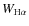 $W_{{\rm H}\alpha }$