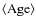 $\langle{\rm Age}\rangle$