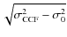 $\sqrt{\sigma_{{\rm CCF}}^2-\sigma_{0}^2}$